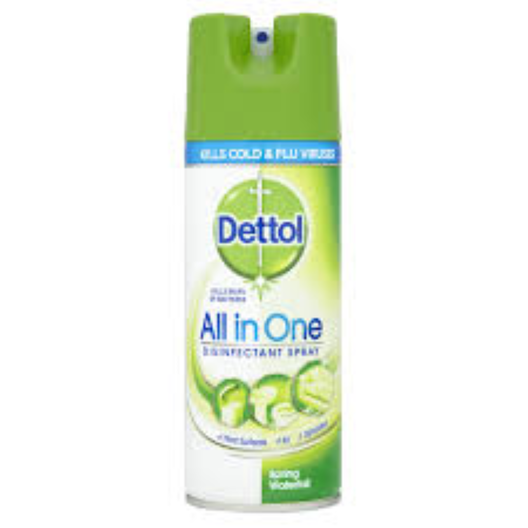 DETTOL ALL IN ONE DISINFECTANT SPRAY SPRING WATERFALL 400ML